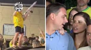 Janja se indigna ao ver vídeo de Flávio Bolsonaro com criança: 'Se faz isso ao vivo...'