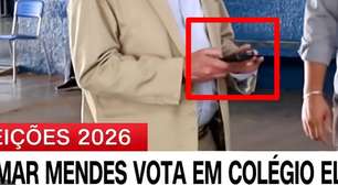 Ao votar, Gilmar Mendes segurava carteira funcional, não o celular