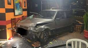 Motorista invade lanchonete e atropela cliente no interior de SP
