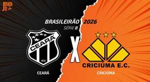 Ceará x Criciúma: onde assistir, escalações e arbitragem