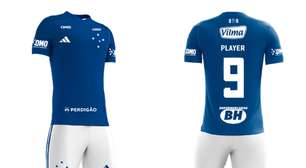 Cruzeiro divulga imagens de como fica sua 'nova' camisa