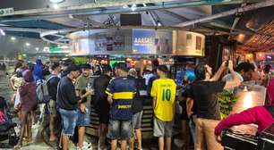 Despedida de Messi tem festa argentina em Copacabana