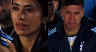 Comparação entre reações de Antonella e Enzo Fernández em despedida de Messi viraliza; veja o momento