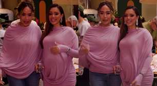 Copiou? Bruna Biancardi percebe look igual ao de Rafaella Santos em festa e surpreende com reação