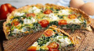 Quiche de espinafre com queijo feta: aprenda essa receita fácil para o jantar