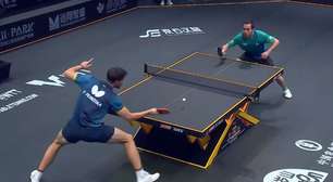 Hugo Calderano atropela Patrik Franziska e vai às quartas de final do China Smash