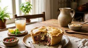 Empada de carne seca com requeijão na airfryer: receita prática para um lanche diferente