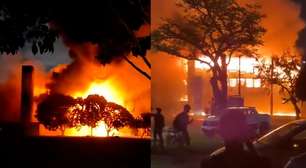 Vídeo mostra incêndio de grandes proporções em prédio da UFPE; deputado cobra investigação sobre possível ataque
