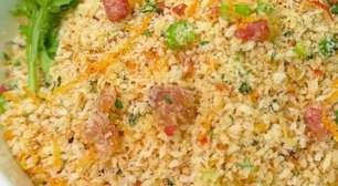 Farofa crocante: simples, saborosa e muito fácil de preparar, com ingredientes do dia a dia