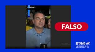 É falso que Flávio Bolsonaro tenha anunciado corte em aposentadorias, no 13º salário e no Pé-de-Meia