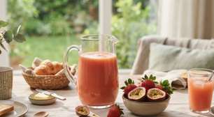 Suco de maracujá com morango: refrescante, natural e fácil de fazer