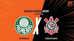 Palmeiras x Corinthians: onde assistir, escalações e arbitragem