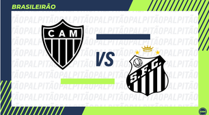 Atlético-MG x Santos: onde assistir, prováveis escalações, desfalques e arbitragem