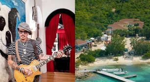 Johnny Depp é proprietário de uma ilha de 18 hectares e 6 praias de areia fina, ele gastou 4 milhões de dólares, mas ela é movida a energia solar
