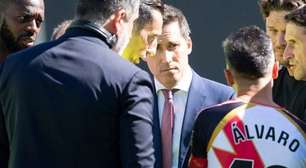 Clima tenso! Rayo x Athletic é suspenso na LaLiga após três paralisações