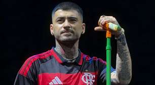 Zayn Malik troca camisa do Flamengo pela do Palmeiras em show no Brasil