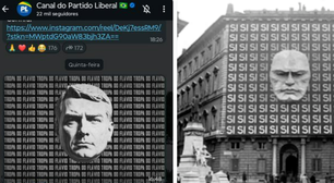 PL publica imagem de Flávio semelhante à de Mussolini em canal de mensagens