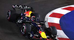 F1: Verstappen segura Leclerc na largada do GP de Singapura; Bortoleto cai para 17º