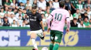 Atuações do Botafogo contra o Coritiba: faltam nove pontos (a conta-gotas)