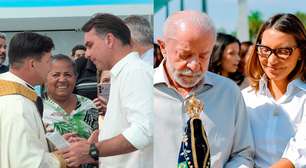 Flávio e Lula participam de missas em Brasília no Dia de Nossa Senhora Aparecida