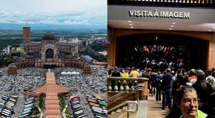 Fiéis enfrentam filas e lotam Santuário Nacional no Dia de Nossa Senhora Aparecida