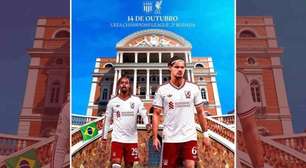 Liverpool divulga jogo da Champions com Teatro Amazonas