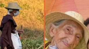 De chinelos, idosa de 84 anos percorre 130 km para agradecer a São Francisco, no Ceará