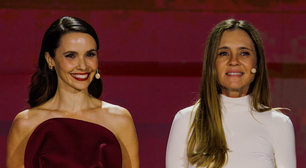 Débora Falabella e Adriana Esteves apostam em monocromia para anunciar 'Avenida Brasil 2' no Upfront Globo 2027