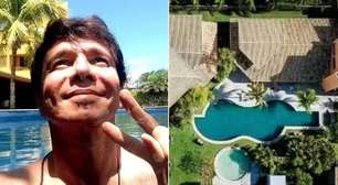 Casa Musical de Netinho tinha 4 mil m², 13 banheiros e piscina em formato de violão no litoral da Bahia