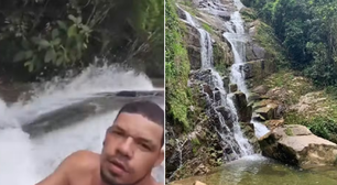 Homem grava vídeo antes de queda fatal em cachoeira no RJ: 'Depois de cair daqui, só a morte'