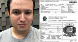 Homem leva multa de trânsito por não usar cinto de segurança em uma moto; entenda