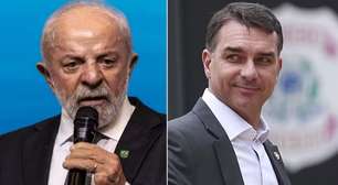 Lula e Flávio Bolsonaro: empate técnico nas pesquisas repercute na imprensa mundial