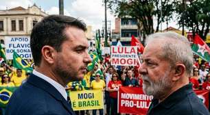 Eleições 2026: Mogi das Cruzes recebe atos pró-Flávio e pró-Lula nesta sexta