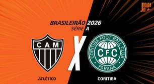 Atlético x Coritiba: onde assistir, escalações e arbitragem