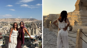 Anitta visita pirâmides no Egito e loja de tapetes na Turquia