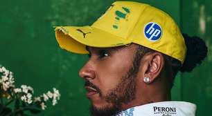 Hamilton lança boné para o GP de São Paulo, onde celebrará sua 400ª corrida na F1