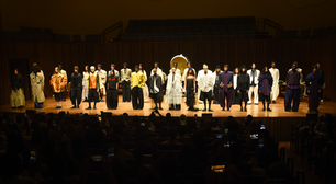 Com tambores e apresentação teatral, Handred leva volumes e referências do Japão ao SPFW