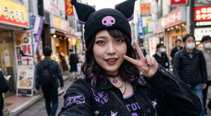 Os novos tênis da Converse envernizados na cor 'Kuromi' são supernostálgicos para quem viveu a fase emo nos anos 2000, com um toque romântico da Hello Kitty