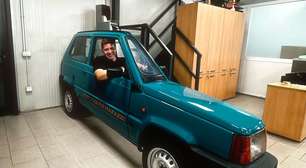 Italiano entra para o Guinness ao transformar um Fiat Panda no carro mais estreito do mundo