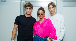 No SPFW, Fernanda Lima fala sobre filhos modelos: 'não costumo dar conselhos de moda para eles, porque já superaram muito o que eu fui como modelo'