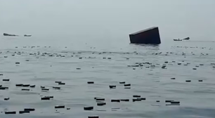IPhones ficam à deriva no Estreito de Ormuz após navio ser atingido por mina; veja o vídeo