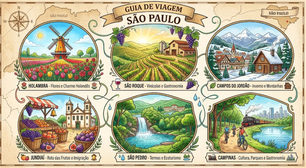6 cidades do interior de São Paulo para você conhecer em um final de semana ainda em 2026