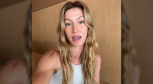 Gisele Bündchen é flagrada com muletas e bota ortopédica
