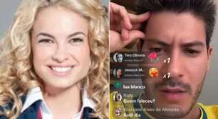 Arthur Aguiar soube da morte da ex, Lua Blanco, em live: veja a reação do ator