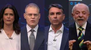No debate na Band, mediadores evitam cores das campanhas, Flávio surge informal e Lula vai com gravata da sorte