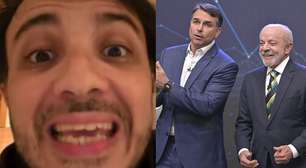 Renan Santos se indigna com debate entre Flávio Bolsonaro e Lula: 'Humilhante'