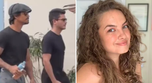Micael Borges e Arthur Aguiar chegam abalados ao velório de Lua Blanco