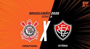 Corinthians x Vitória, AO VIVO, com a Voz do Esporte, às 18h30