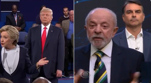 Telespectadores comparam posição de Flávio atrás de Lula em debate com estratégia de Trump em 2016; veja