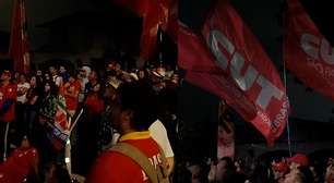 Vídeo mostra festa de apoiadores de Lula na frente da Band após petista chamar Flávio de 'miliciano'
